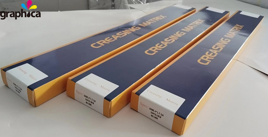 가장 많이 팔린 블루 아웃박스 그래픽 플라스틱 다이 커팅 크레이싱 매트릭스 인쇄 재료