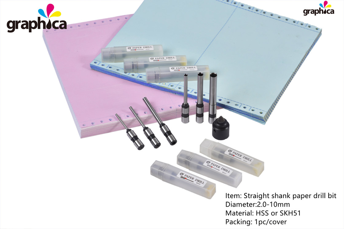 HSS 다이 직선 턱 종이 드릴 비트 제조 종이 펀싱 기계에 대한 세트 크기