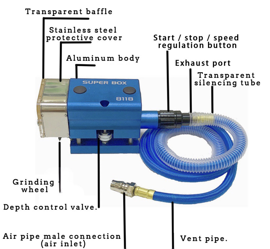 공기 펌프 유형 그래픽 2022 반자동 도구용 시공 절단 공기 닉 밀러